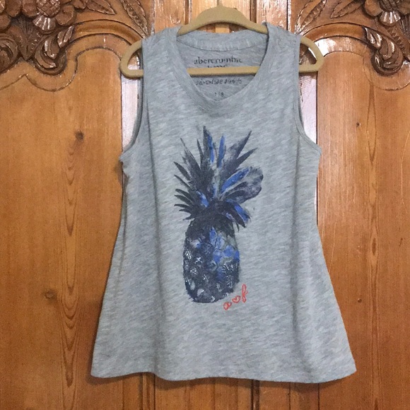 Abercrombie Girls Pineapple Graphic Tank Top - Picture 1 of 5